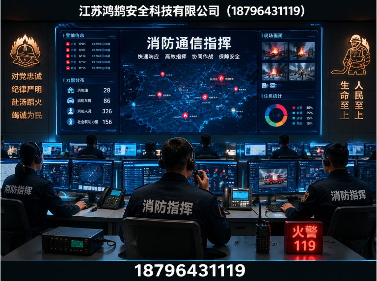 陇南消防通信指挥展示图